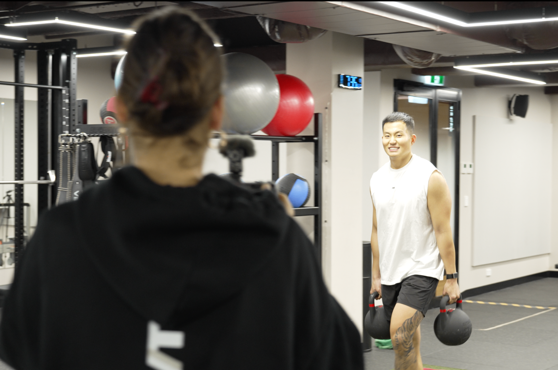 Hugo Park working with a patient in the Sydney CBD practice
